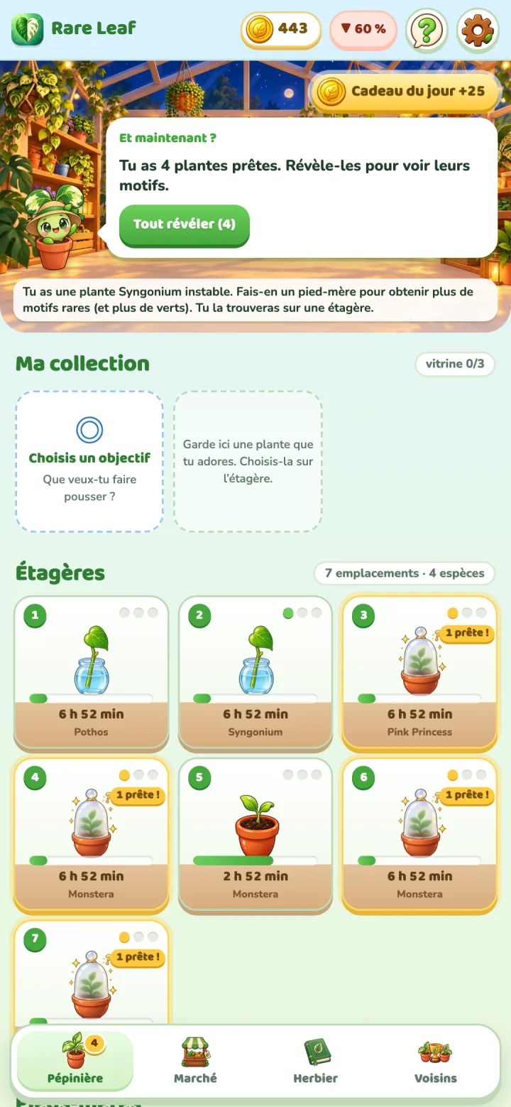 Rare Leaf Tycoon: Serre de nuit